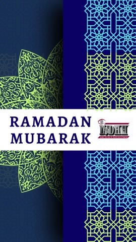 Islamic pattern on Blue background